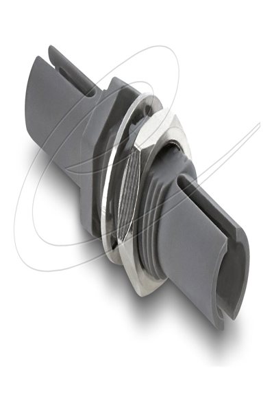 Delock Fiber Optic Plastic Coupling HFBR 4505Z Simplex Socket > Gray - Multimode fiber - 91041