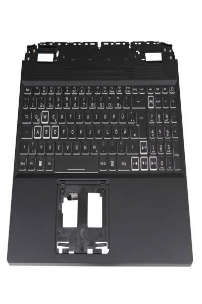 Acer 6B.QFMN2.014 Keyboard with Topcase DE German black/black with Backlight - Keyboard