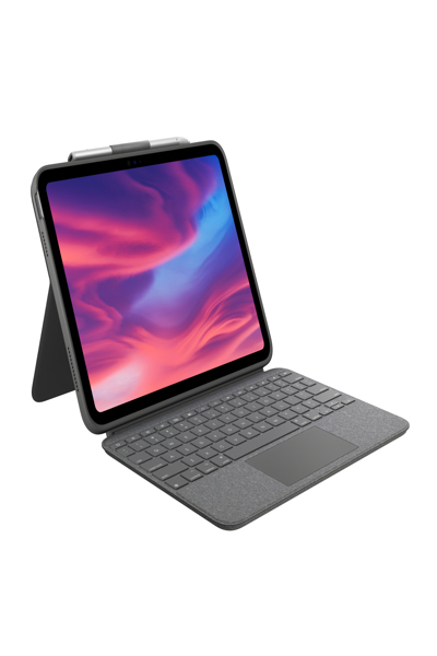 Logitech Combo Touch - QWERTY - Danish - Finnish - Norwegian - Swedish - Touchpad - 1.8 cm - 1 mm - Apple - 920-011440