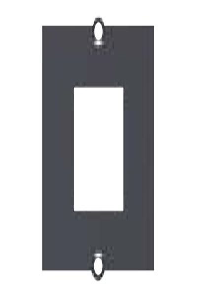 Bachmann frontplatta - svart - 1 port - 917062