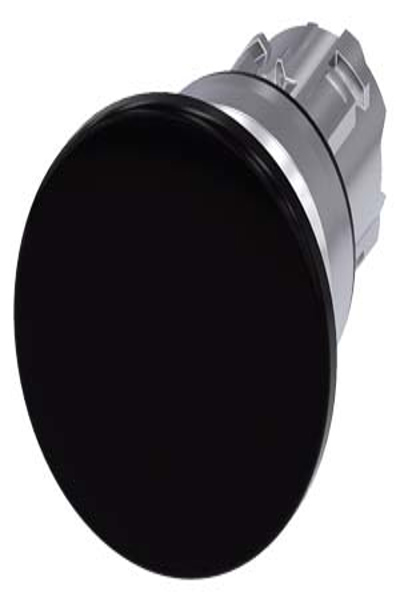 Siemens 3SU1050-1BD10-0AA0 Push Button Black Silver