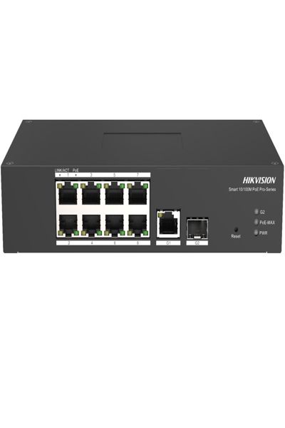 Commutateur Hikvision 8 ports Ethernet fixe DS-3T1310P-SI/HS