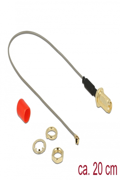 Delock Antennkabel - RP-SMA-hona till MHF/U.FL-hane - 89831