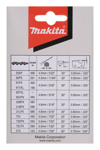 Makita 191H11-5 SÃƒÂ¤gekette 35cm 1.3mm 3/8 HM