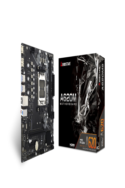 Biostar A620MS A620 AM5 mATX DDR5 - AMD Sockel AM5 (Ryzen Zen4) - Micro/Mini/Flex-ATX - A620MS