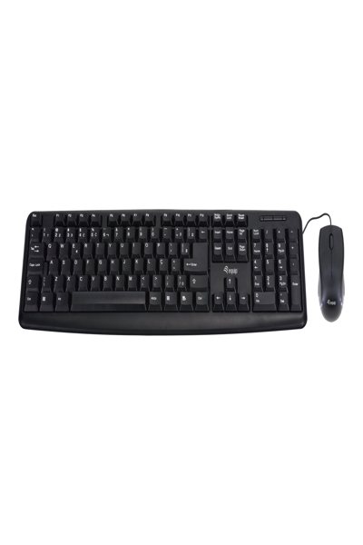 Equip 245202 - Pleine taille (100 %) - Filaire - USB - QWERTY - Noir - Souris incluse