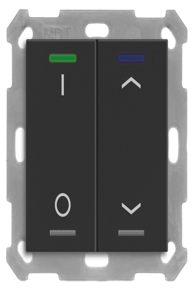 Bouton poussoir KNX double RGBW MDT BE-TAL550206.D1