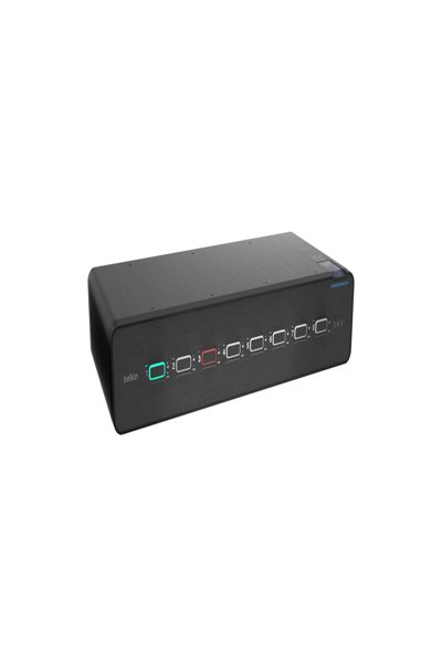 Belkin F1DN208KVM-UN-4 - 3840 x 2160 pixels - 4K Ultra HD - Rack mounting - Black - F1DN208KVM-UN-4