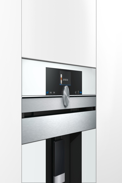 Siemens CT636LEW1 - Espressomaskin - 2,4 L - Kaffebønner - Innebygd kvern - 1600 W - Rustfritt stål - Hvit - CT636LEW1