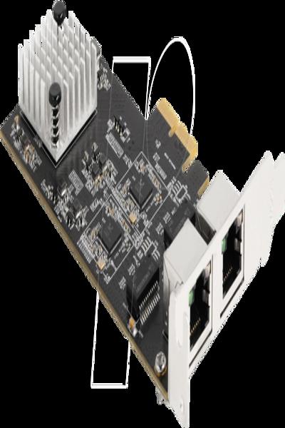 Delock PCI Express x2-kort till 2 x RJ45 5 Gigabit LAN RTL8126 - 81261