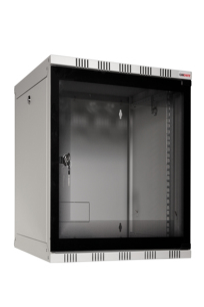 LogiLink W15A40G - Wall mounted rack - 15U - 50 kg - Key lock - Grey - W15A40G