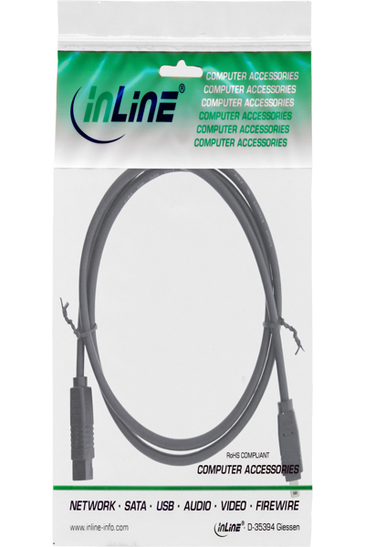 Câble FireWire 400 vers 800 en ligne 4/9 broches 1,8 m