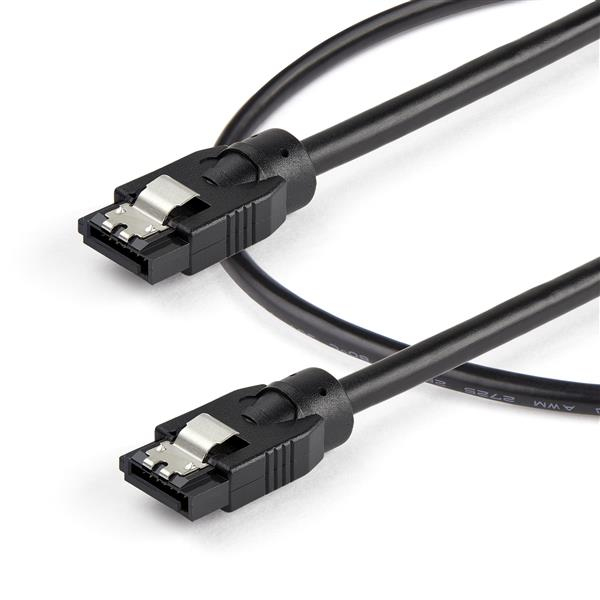 0.3 m Round SATA Cable - Latching Connectors - 6Gbs SATA Cable - SATA-Kabel - Serial ATA 150/300/600 - SATA (R) ( SATRD30CM ) - SATRD30CM