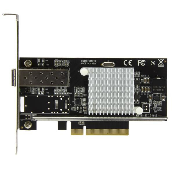 StarTech 1-Port 10G Open SFP+ Network Card - PCIe - Intel Chip - MM/SM - Internal - Wired - PCI Express - Fiber - 10000 Mbit/s - Black - PEX10000SFPI