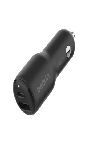 Belkin 42W - 30W USB-C+12W USB-A Car Charger - CCB005BTBK