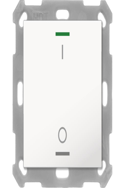MDT bouton lumineux 55 1 voie RGBW blanc pur brillant interrupteur BE-TAL5501.B1