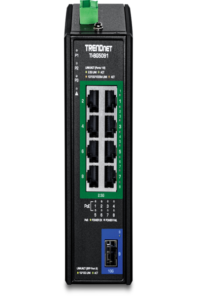 TRENDNET TI-BG5091 DIN-RAIL SWITCH 2.5G - TI-BG5091
