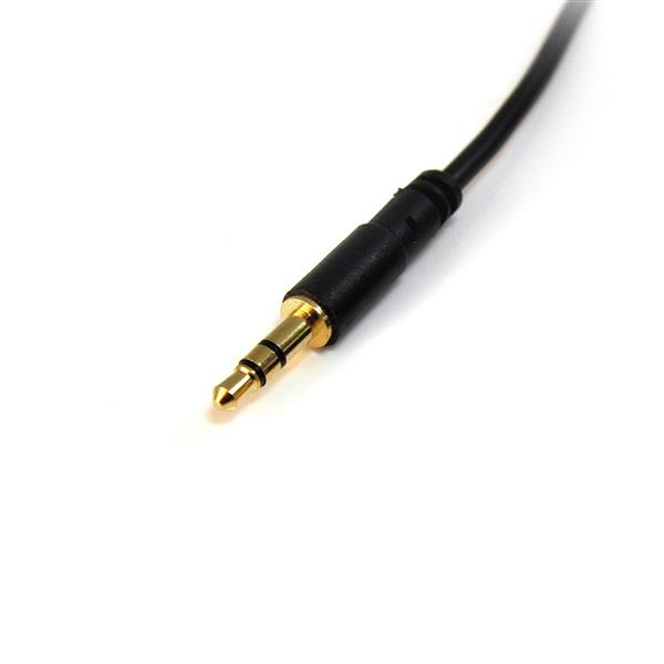 10 ft Slim 3.5mm Stereo Audio Cable M/M - MU10MMS