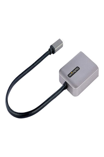 StarTech.com 2-portars USB-C MST-hubb, USB Type-C till 2x DisplayPort-adapter för flera bildskärmar för bärbar dator, Dual-DP upp till 4K 60Hz med DP 1.4 Alt-läge och DSC, HDR, 30 cm kabel, USB-bussdriven - MST14CD122DP