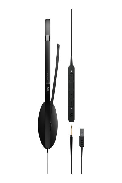 EPOS | SENNHEISER ADAPT 165 USB II - Wired - Office/Call center - 20 - 20000 Hz - 145 g - Headset - Black - 1000916