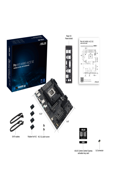 ASUS Pro WS W880-ACE SE - Moderkort - 90MB1KV0-M0EAY0