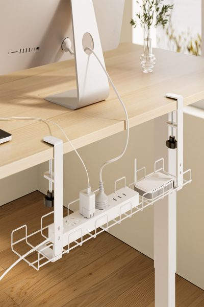 INLINE CABLE MANAGEMENT GRID 60CM FOR UNDER-DESK MOUNTING BLACK