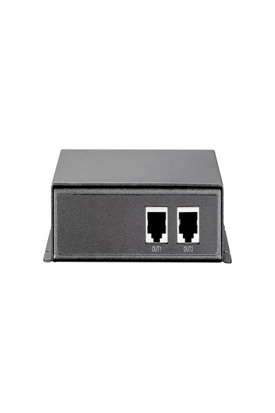 LevelOne Gigabit PoE Repeater - Cascadable - 2 PoE Outputs - Network repeater - 100 m - 1000 Mbit/s - Full - Half - 10/100/1000Base-T(X) - IEEE 802.3x