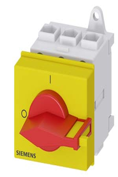 Siemens 3LD2130-0TK13 Switch 3P Red Yellow 690V