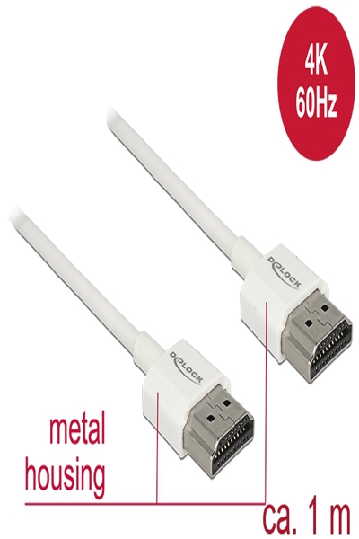 Delock höghastighets-HDMI med Ethernet - 85122