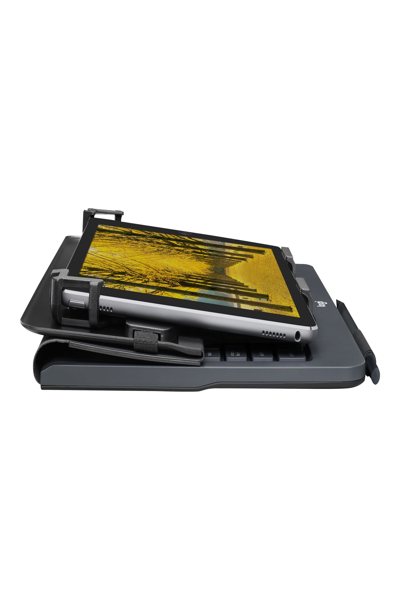 Logitech Universal Folio with integrated keyboard for 9-10" tablets - Danish - Any brand - iPad Air 2 iPad Air iPad 2 iPad 3 iPad 4 Samsung Galaxy TabÃ‚Â® A-9.7 in Samsung Galaxy Tab S-10.5... - Black - 24.6 cm (9.7") - Bluetooth - Power - 920-008340