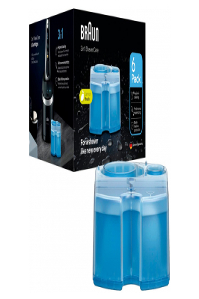Braun CCR6, Cleaning cartridge, Blue, Braun, Braun Clean&Charge, Box, 6 pc(s) - 226356
