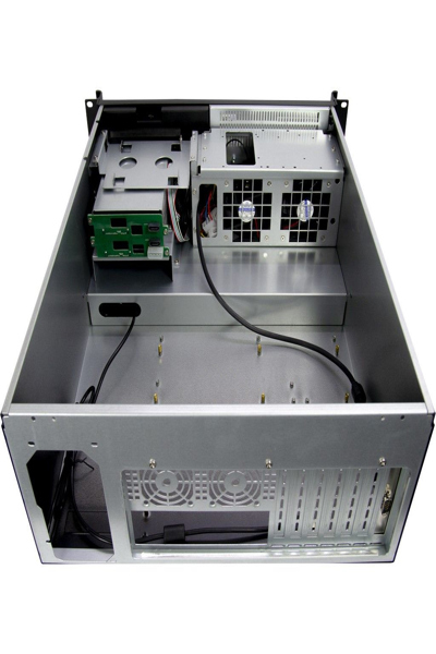 Inter-Tech 4U 4452-TFT - Rack - Server - Black - ATX - micro ATX - Mini-ITX - Steel - HDD - Power - 88887287