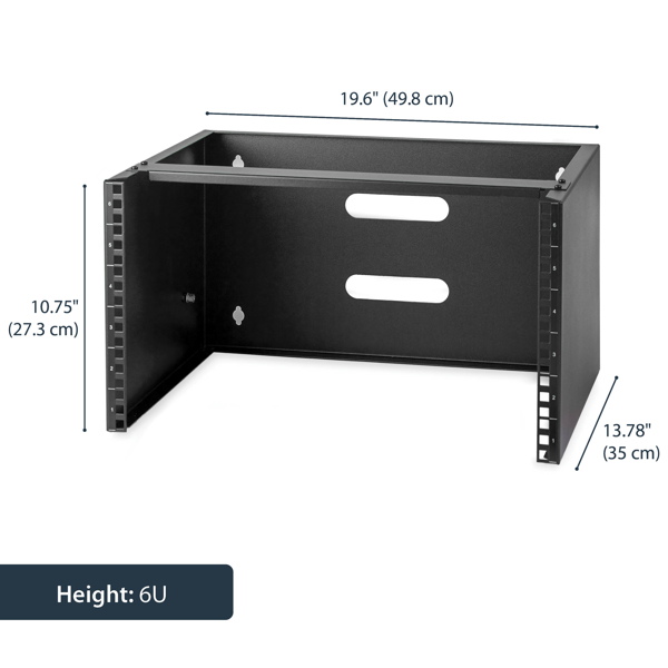6U Wall Mount for Patch Panel 14in Deep WALLMOUNT6 - WALLMOUNT6