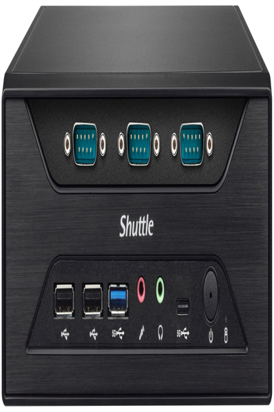 Shuttle PCM31 - Triple COM port (RS232) expansion module for XH Slim-PC series - Black - Silver - 3 x COM - China - Compatible with the Shuttle Slim-PC Barebones XH310(R) and XH610 (not compatible with XH310V,... - POI-PCM31