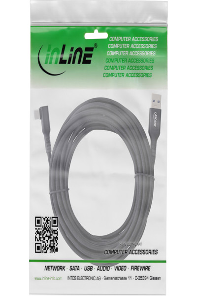 Câble USB 3.2 Gen.1 InLine USB-C vers USB-A pour VR 5 m