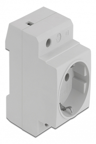 Prise de contact de protection Delock pour montage sur rail DIN