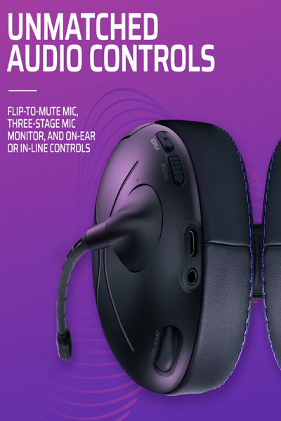 PDP Victrix Gambit Wireless Gaming Headset - Wired & Wireless - 20 - 20000 Hz - Gaming - 301 g - Headset - Black - Purple - 052-003-EU