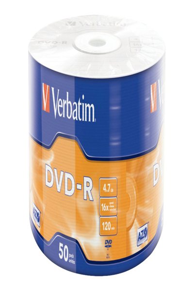 Verbatim 50 x DVD-R - 4.7 GB (120min) 16x - 43788