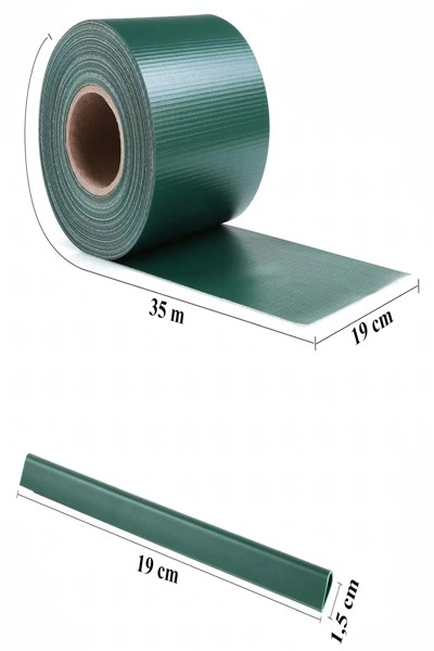 Ruban de clôture vert Forêt-Noire Extralink 19 cm x 35 m