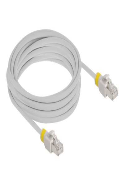 Delock Network cable RJ45 Cat.6A S/FTP with colored clips 5 m - 5 m - Cat6a - S/FTP (S-STP) - RJ-45 - RJ-45 - Grey - 80121