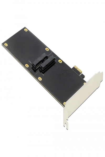 Delock PCI Express x1-kort för 2 x SATA-hårddiskar/SSD - 90348