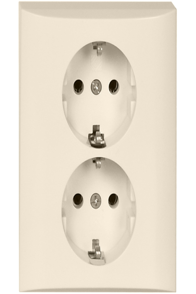 Schneider 275404, Type F, 2P+T, Blanc, Duroplast, IP20, REACh, RoHS