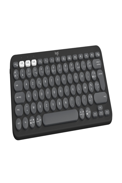 Logitech Pebble Keys 2 K380s - Mini - Wireless - RF Wireless + Bluetooth - Scissor key switch - AZERTY - Graphite - 920-011803
