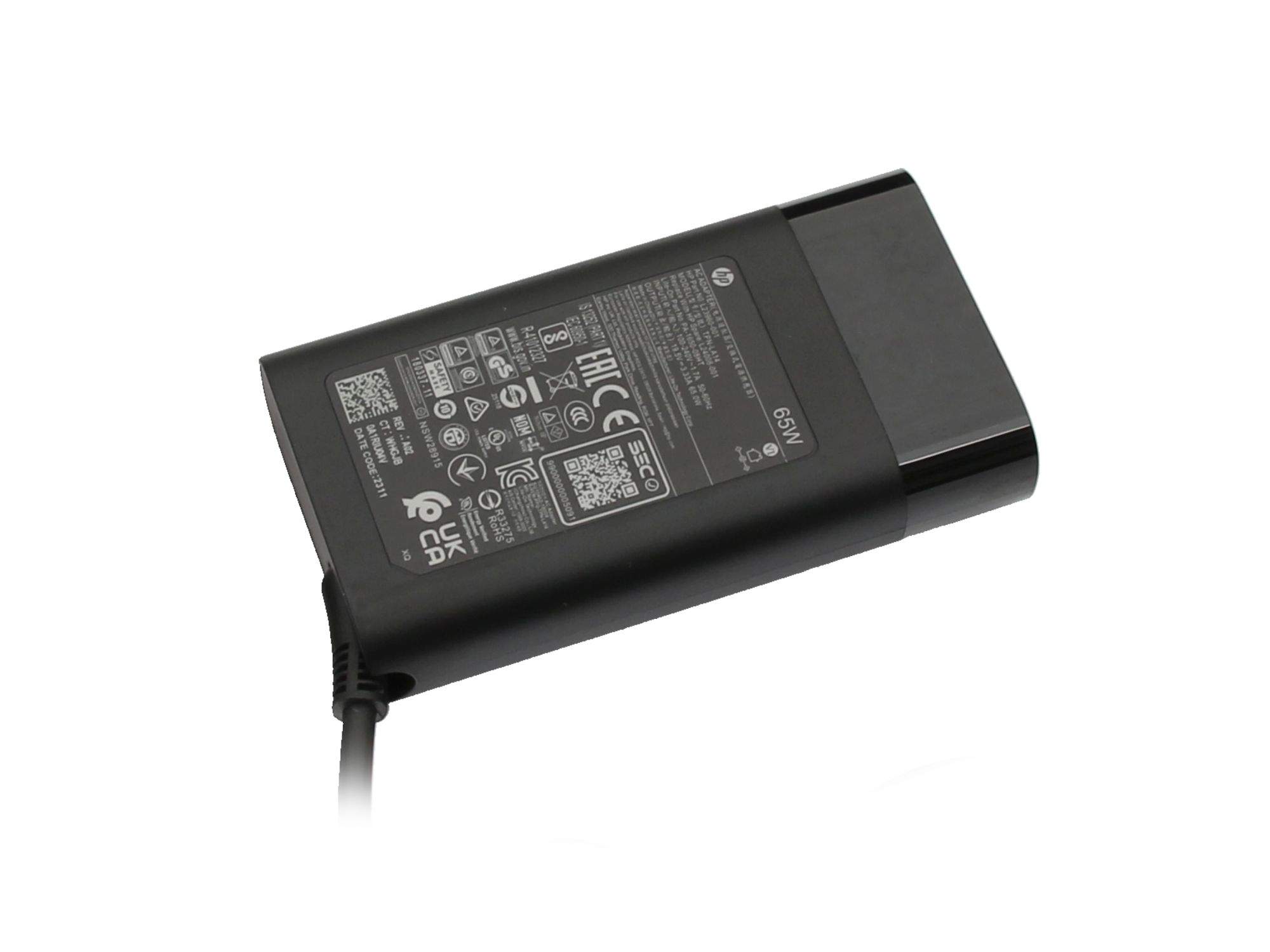 Adaptateur secteur HP 65 W NPFC 3 broches RC 4. L23960-003