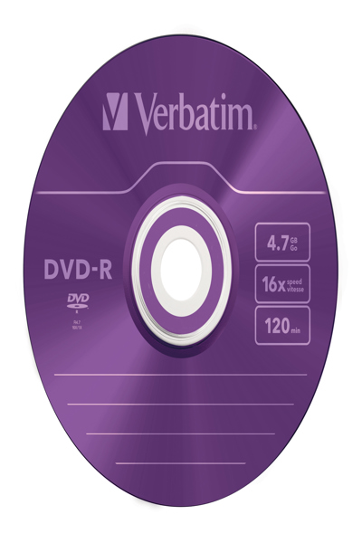 Verbatim Colours - 5 x DVD-R - 4.7 GB 16x - 43557