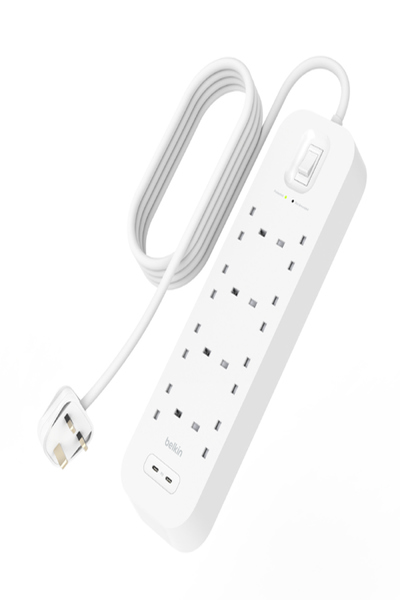 Belkin Surge Protection USB-C 8 Outlets Double 30W PD - SRB004VF2M
