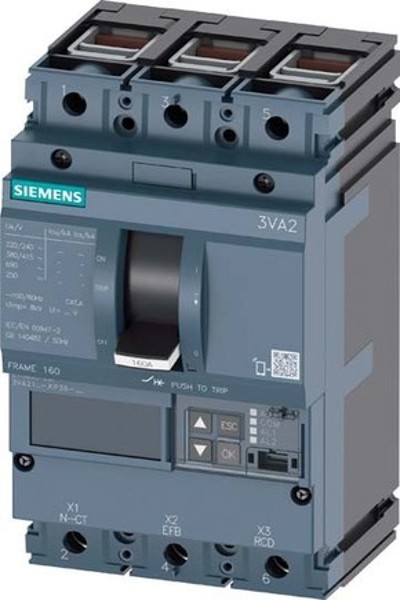 Siemens circuit breaker ICU=110kA IN=100A 3VA2110