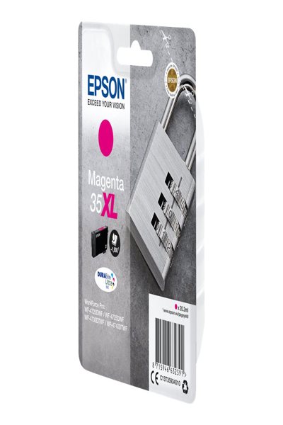 Epson Padlock 35XL DURABrite Ultra Single Magenta Ink - High (XL) Yield - Magenta - Pigment-based ink - 20.3 ml - 1 pc(s) - 1900 pages