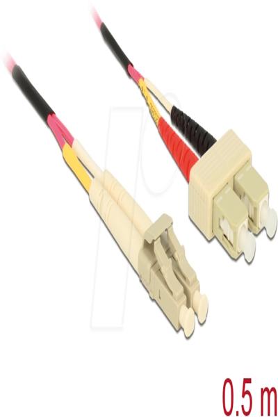 Delock Network cable - LC multi-mode (M) to SC multi-mode (M) - 86546