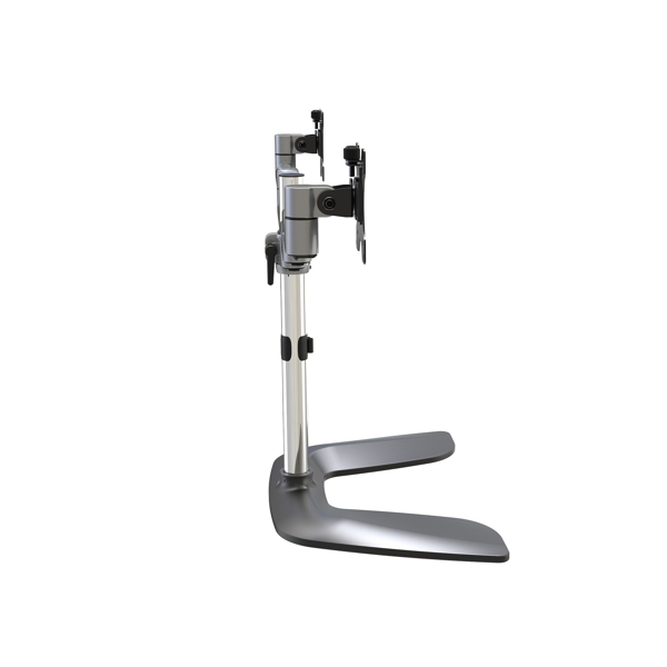 StarTech ARMDUALSS Dual Monitor Stand - Articulating Arms - Height Adjustable - For VESA Monitors up to 32 "- Steel & Aluminum - Setup for 2 Monitors - Plastic, Aluminum, Steel - Black, Silver - Screen size: 81.3 cm (32") - Desk - ARMDUALSS